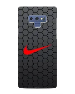 Чехол для Samsung Galaxy Note 9 с картинкой «Nike — карбоновая сетка»