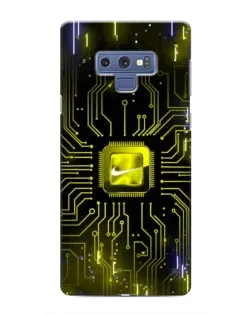 Чехол для Samsung Galaxy Note 9 с картинкой «Nike — золотая искра»