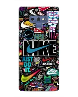 Чехол для Samsung Galaxy Note 9 с картинкой «Яркий коллаж Nike»