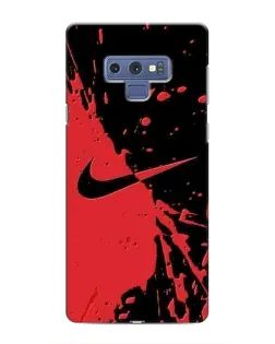 Чехол для Samsung Galaxy Note 9 с картинкой «Красные брызги Nike»