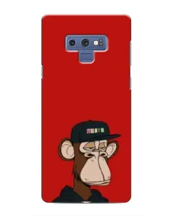 Чехол для Samsung Galaxy Note 9 с картинкой «Bored Ape — красный фон»