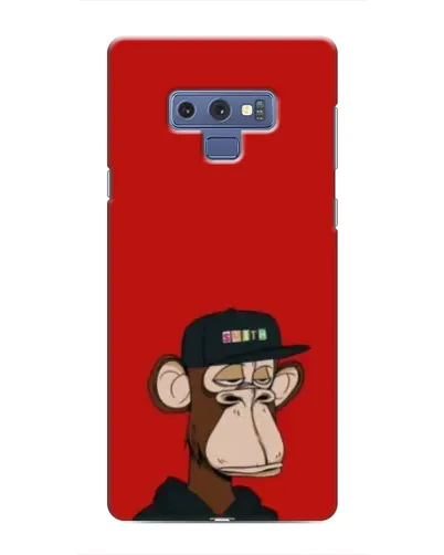 Чохол для Samsung Galaxy Note 9 з картинкою «Bored Ape — червоний фон»