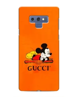 Чехол для Samsung Galaxy Note 9 с картинкой «Микки Маус Gucci — оранж»