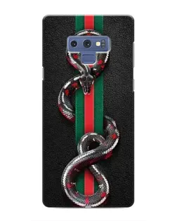 Чехол для Samsung Galaxy Note 9 с картинкой «Gucci — змея на полосе»