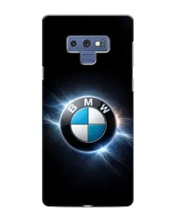 Чохол для Samsung Galaxy Note 9 з картинкою «BMW — неонове сяйво»