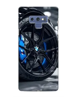 Чехол для Samsung Galaxy Note 9 с картинкой «Колесо BMW вблизи»