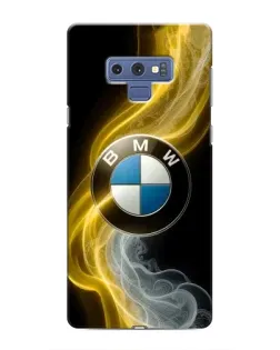 Чехол для Samsung Galaxy Note 9 с картинкой «Золотистый дым BMW»