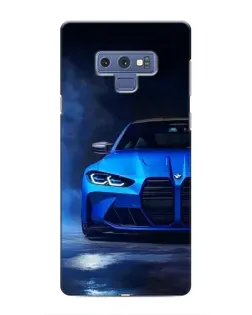 Чехол для Samsung Galaxy Note 9 с картинкой «Голубая BMW M4»