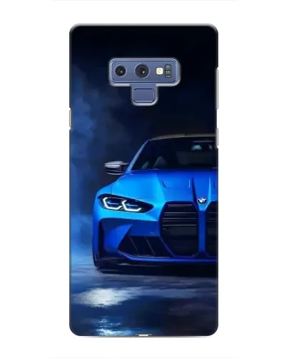 Чехол для Samsung Galaxy Note 9 с картинкой «Голубая BMW M4»