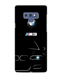 Чехол для Samsung Galaxy Note 9 с картинкой «Минималистичный принт BMW M3»