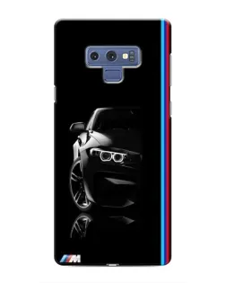Чехол для Samsung Galaxy Note 9 с картинкой «Силуэт BMW в темноте»