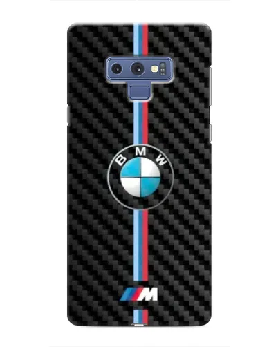 Чехол для Samsung Galaxy Note 9 с картинкой «Эмблема BMW и карбон»