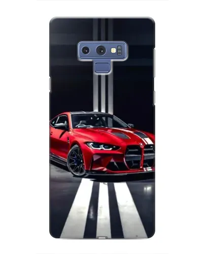 Чехол для Samsung Galaxy Note 9 с картинкой «Красная BMW на дороге»