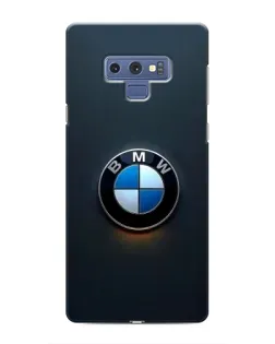 Чехол для Samsung Galaxy Note 9 с картинкой «Логотип BMW — минимализм»