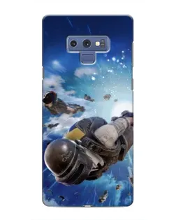 Чехол для Samsung Galaxy Note 9 с картинкой «Десант PUBG — прыжок»