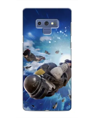 Чехол для Samsung Galaxy Note 9 с картинкой «Десант PUBG — прыжок»