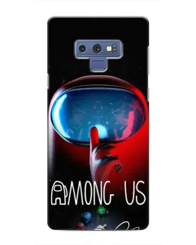 Чехол для Samsung Galaxy Note 9 с картинкой «Красный импостер — макро»