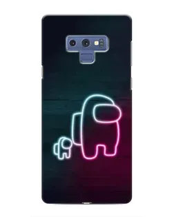 Чехол для Samsung Galaxy Note 9 с картинкой «Among Us неон-арт»