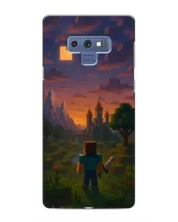 Чехол для Samsung Galaxy Note 9 с картинкой «Стив у башни»