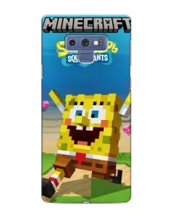 Чехол для Samsung Galaxy Note 9 с картинкой «Губка Боб Minecraft»