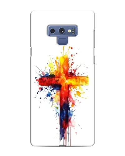 Чехол для Samsung Galaxy Note 9 с картинкой «Акварельный крест»