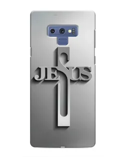 Чехол для Samsung Galaxy Note 9 с картинкой «Металлический крест Jesus» Чехол для Samsung Galaxy Note 9 с картинкой «Металлический крест Jesus»