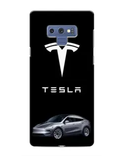 Чехол для Samsung Galaxy Note 9 с картинкой «Tesla Model Y»