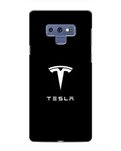 Чехол для Samsung Galaxy Note 9 с картинкой «Tesla White Logo»