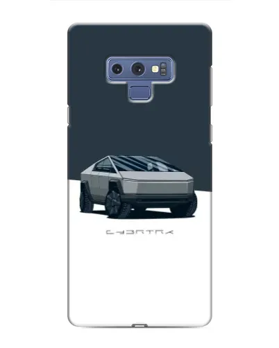 Чехол для Samsung Galaxy Note 9 с картинкой «Серебристый Cybertruck Tesla»