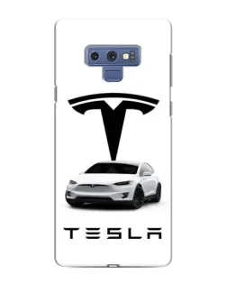 Чехол для Samsung Galaxy Note 9 с картинкой «Tesla White Style»