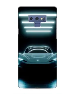 Чехол для Samsung Galaxy Note 9 с картинкой «Tesla в неоне»