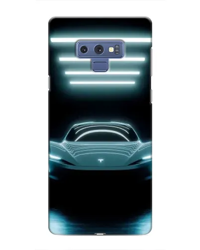 Чехол для Samsung Galaxy Note 9 с картинкой «Tesla в неоне»
