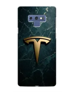 Чехол для Samsung Galaxy Note 9 с картинкой «Мраморная Tesla Gold»