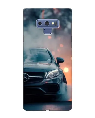 Чехол для Samsung Galaxy Note 9 с картинкой «Mercedes — ночной город»
