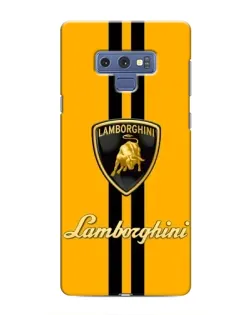 Чохол для Samsung Galaxy Note 9 з картинкою «Lamborghini Stripe жовтий»