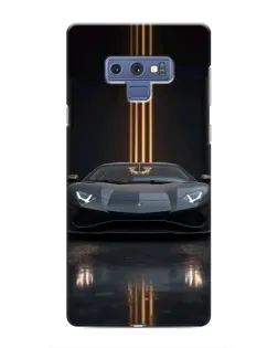 Чохол для Samsung Galaxy Note 9 з картинкою «Lamborghini золоті лінії»