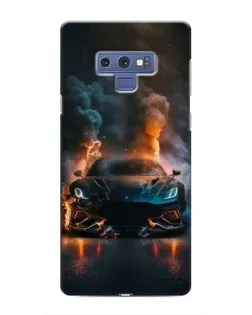 Чехол для Samsung Galaxy Note 9 с картинкой «Lamborghini дымная эстетика»