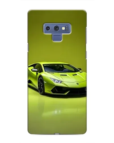 Чехол для Samsung Galaxy Note 9 с картинкой «Салатовый Lamborghini Huracan»