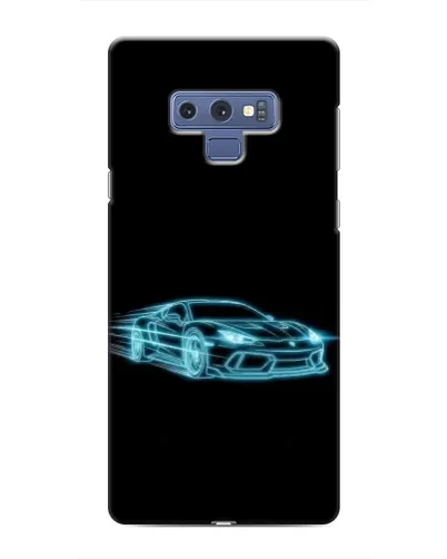 Чехол для Samsung Galaxy Note 9 с картинкой «Неоновый контур Lamborghini»