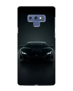 Чехол для Samsung Galaxy Note 9 с картинкой «Черный Lamborghini Aventador»