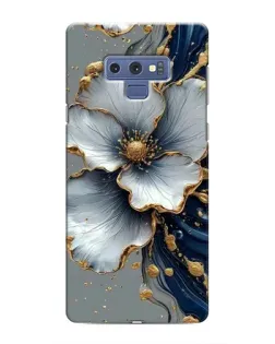 Чехол для Samsung Galaxy Note 9 с картинкой «Белый цветок и золотой флюид» Чехол для Samsung Galaxy Note 9 с картинкой «Белый цветок и золотой флюид»