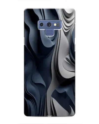 Чехол для Samsung Galaxy Note 9 с картинкой «Объемные синие складки»