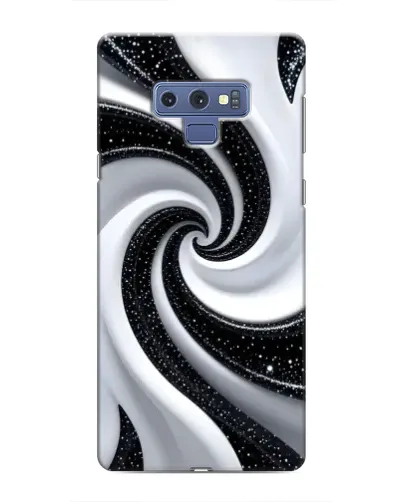 Чехол для Samsung Galaxy Note 9 с картинкой «Черно-белая спираль»