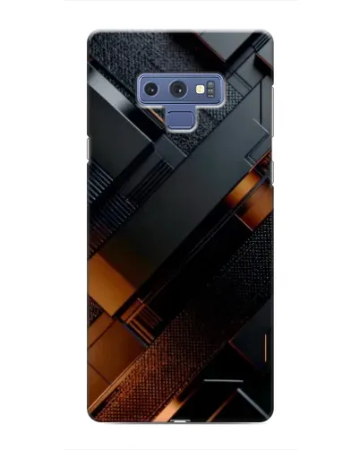 Чехол для Samsung Galaxy Note 9 с картинкой «Черные геометрические блоки»