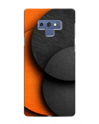 Чехол для Samsung Galaxy Note 9 с картинкой «Геометрия оранжевых кругов»