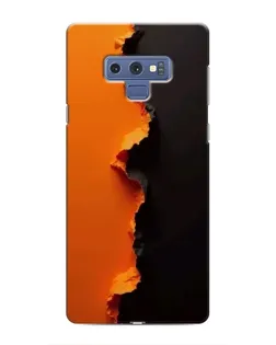 Чехол для Samsung Galaxy Note 9 с картинкой «Оранжевый разлом»