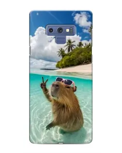 Чехол для Samsung Galaxy Note 9 с картинкой «Капибара на море»