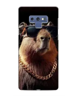 Чехол для Samsung Galaxy Note 9 с картинкой «Капибара золотая цепь»