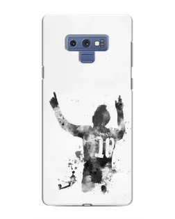 Чехол для Samsung Galaxy Note 9 с картинкой «Черно-белый силуэт Месси» Чехол для Samsung Galaxy Note 9 с картинкой «Черно-белый силуэт Месси»