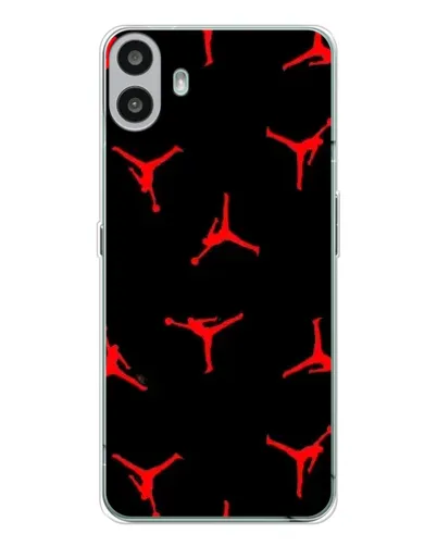 Чехол для Nothing CMF Phone 1 с картинкой «Jordan Red Pattern» Чехол для Nothing CMF Phone 1 с картинкой «Jordan Red Pattern»
